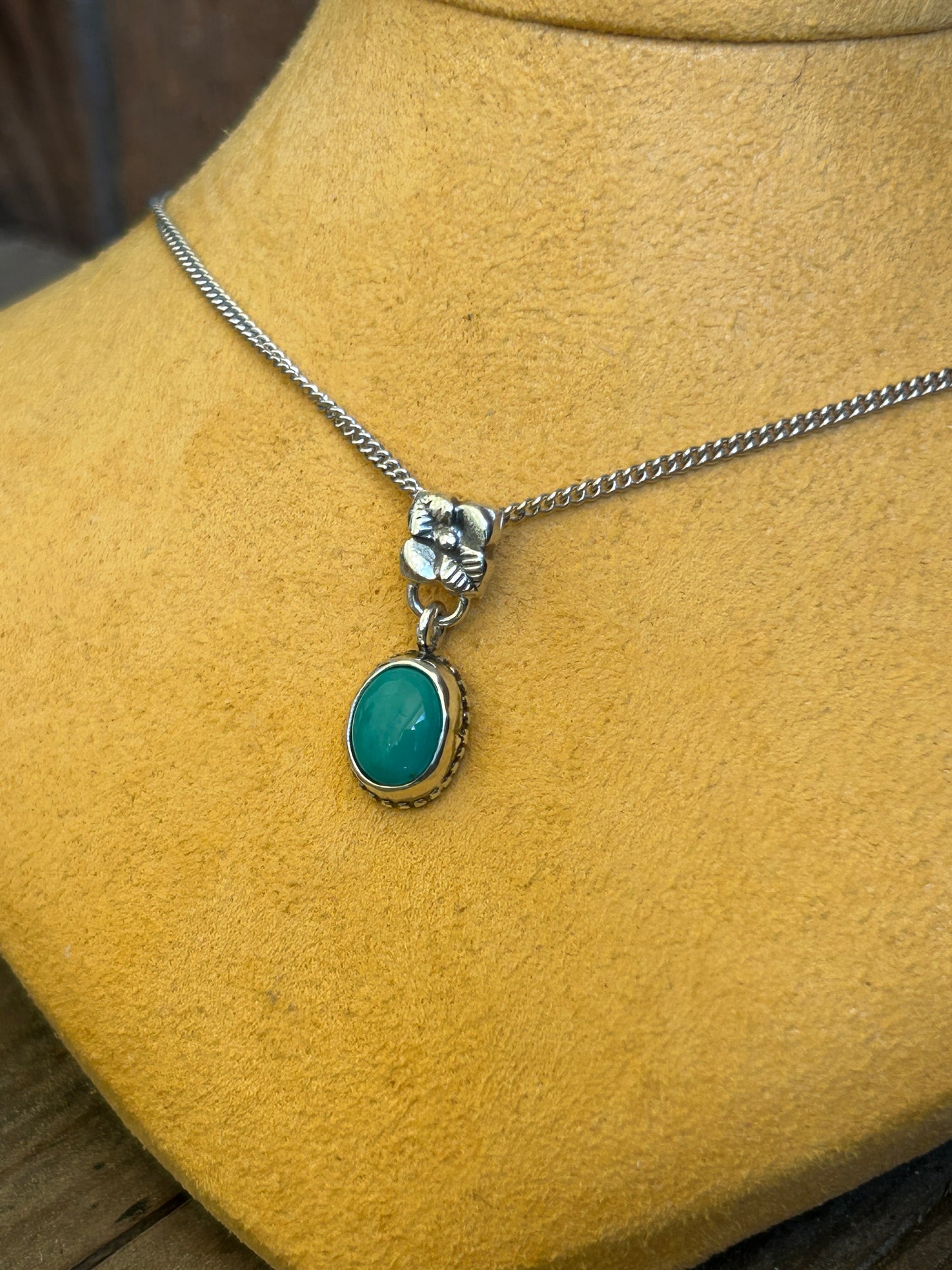 Flower Turquoise Pendant