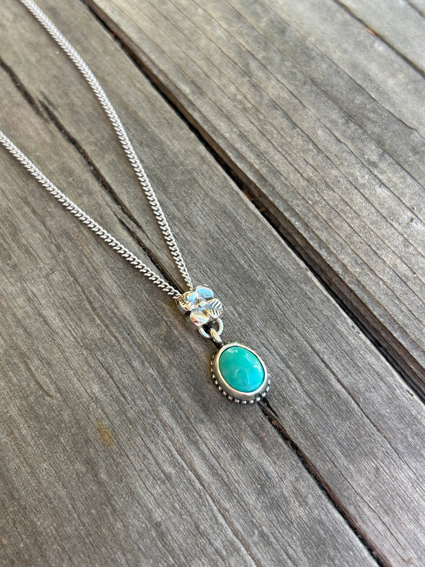 Flower Turquoise Pendant