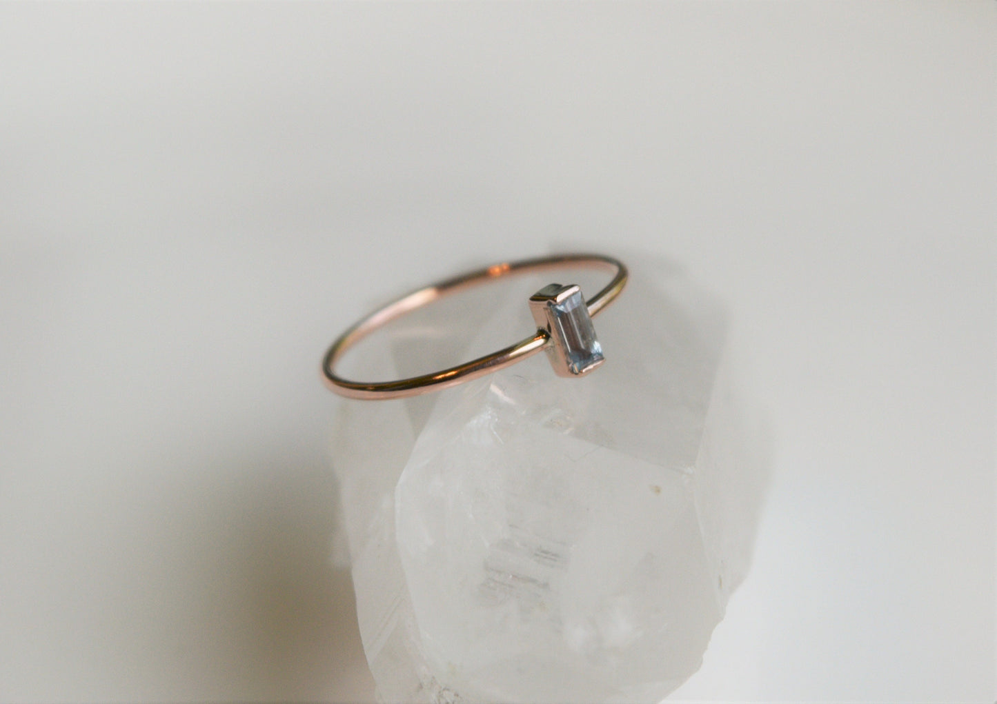 Baguette Birthstone Ring