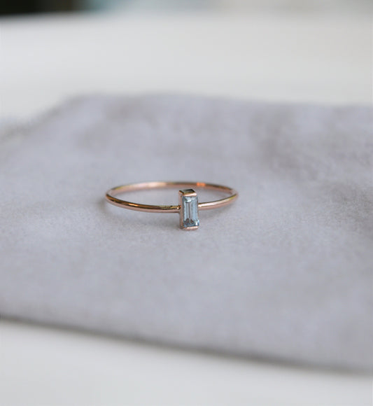 Baguette Birthstone Ring